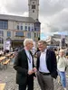 Karsten Wolkenhauer, Kirchenpräsident des Ev. Landeskirche Anhalts, und Landesbischof Ernst-Wilhelm Gohl beim Hoffnungskulturfest Dessau