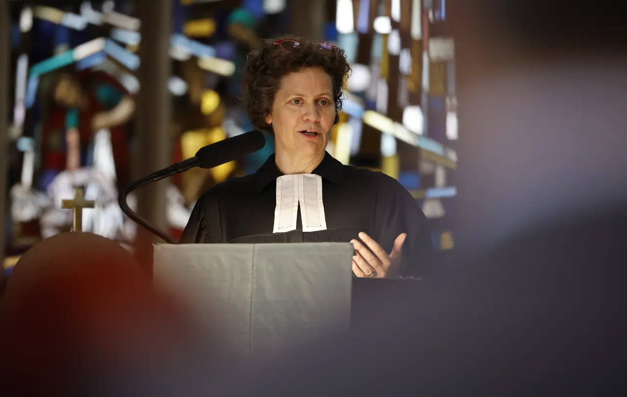 Einführung der Beauftragten der Evangelischen Landeskirchen in Baden-Württemberg bei Landtag und Landesregierung, Kirchenrätin Arngard Uta Engelmann, und zur Verabschiedung des bisherigen Beauftragten, Kirchenrat Volker Steinbrecher