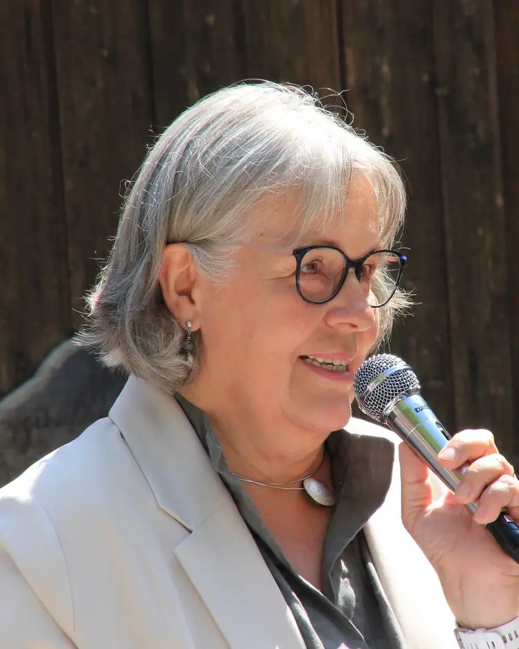 Andrea Bleher 50 Jahre Kirche im Grünen Hohenneuffen Andrea Bleher, stellvertretende Präsidentin der württembergischen Landessynode