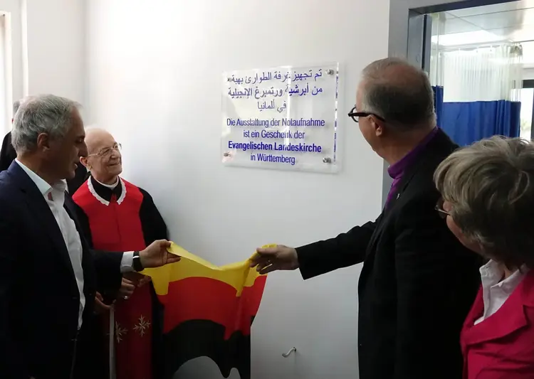 Eröffnung der medizinischen Notaufnahme einer Klinik in der Kommune Beskinta.