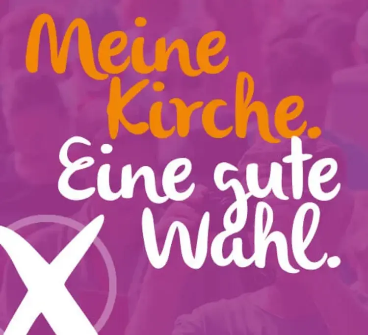 Das Motto der Kirchenwahl am 1. Dezember: Meine Kirche. Eine gute Wahl.