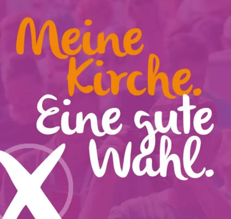 Das Motto der Kirchenwahl am 1. Dezember: Meine Kirche. Eine gute Wahl.