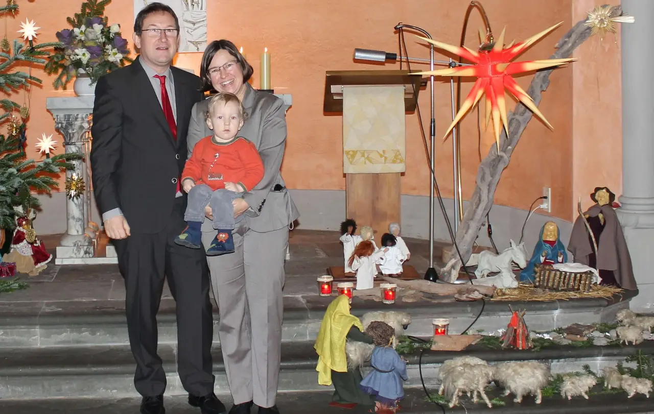 Pfarrerin Müller mit ihrer Familie