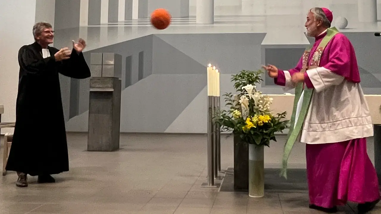 Gedenktag für die Opfer von Flucht und Vertreibung 2025 Landesbischof Ernst-Wilhelm Gohl und Weihbischof Themas Maria Renz