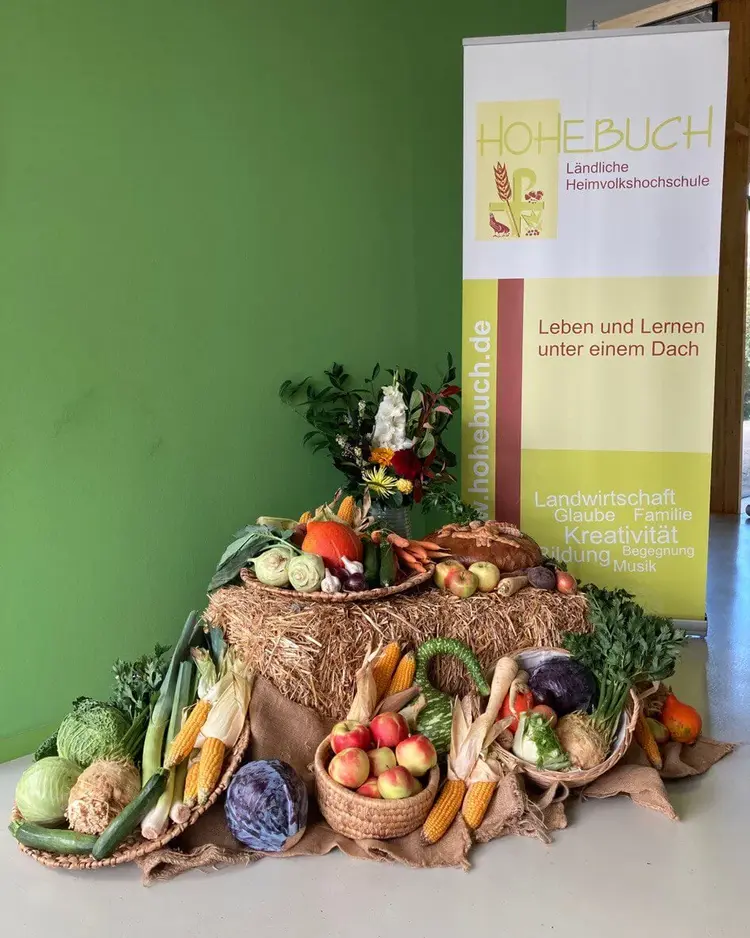 Erntedank in Sabine Bullingers Dienstsitz Hohebuch.