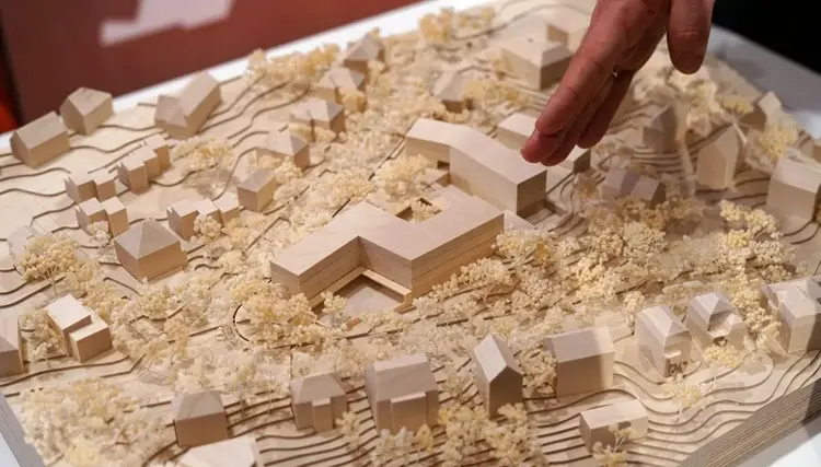 So könnte der Neubau des Oberkirchenrats der Evangelischen Landeskirche in Württemberg an der Gänsheidestraße in Stuttgart aussehen.