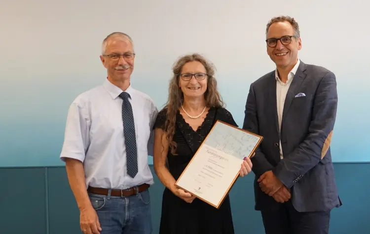 Christoph Hillebrand und Hannelore Staudinger (Dettingen am Albuch) sowie Frank Zeithammer (Ev. Gemeindeblatt für Württemberg)