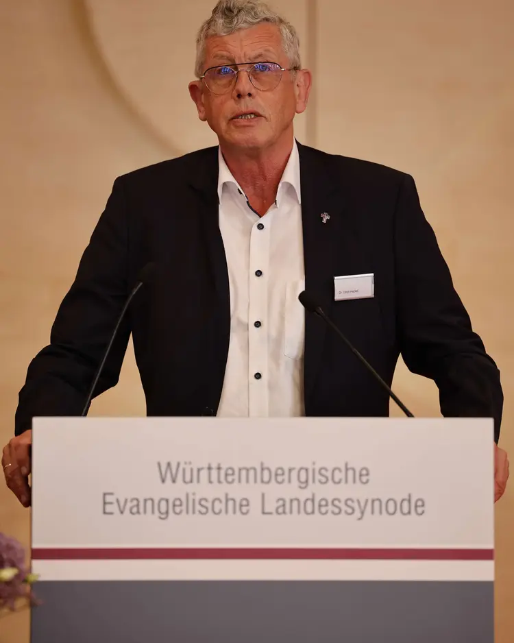 Sommertagung der Württembergischen evangelischen Landessynode im Hospitalhof.