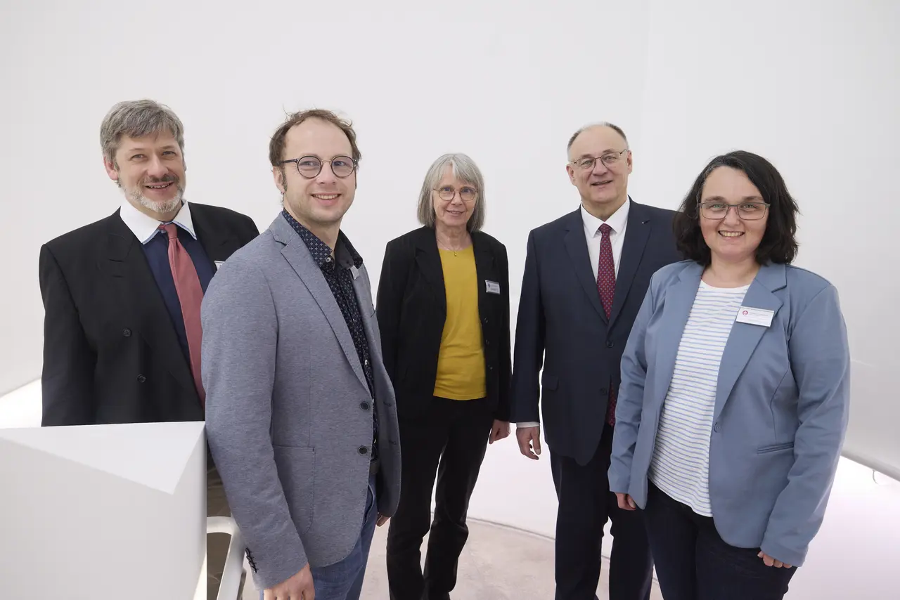 Die Leitung des Gesprächskreises Lebendige Gemeinde. Von links nach rechts: Matthias Pfizenmaier, Dr. Markus Ehrmann, Maike Sachs, Reiner Köpf, Anja Holland