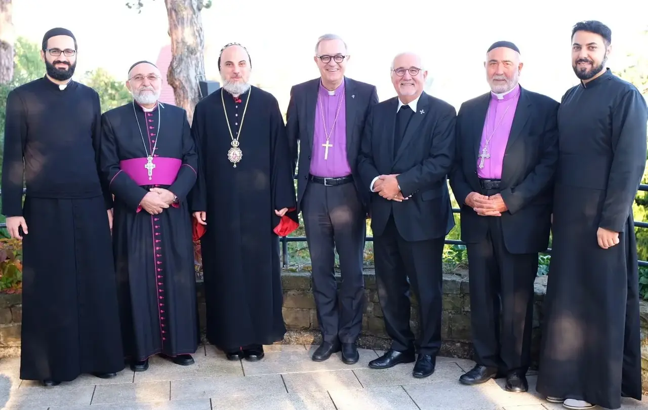 Bei Landesbischof July zu Gast: Bischöfe der katholischen und syrisch-orthodoxen Kirche