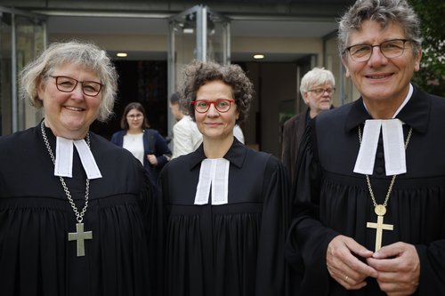 Einführung der Beauftragten der Evangelischen Landeskirchen in Baden-Württemberg bei Landtag und Landesregierung, Kirchenrätin Arngard Uta Engelmann, und zur Verabschiedung des bisherigen Beauftragten, Kirchenrat Volker Steinbrecher