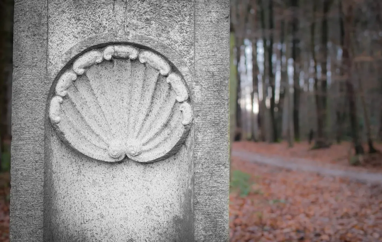 Die Jakobsmuschel - eines der bekanntesten Symbole für Pilgern in Europa.