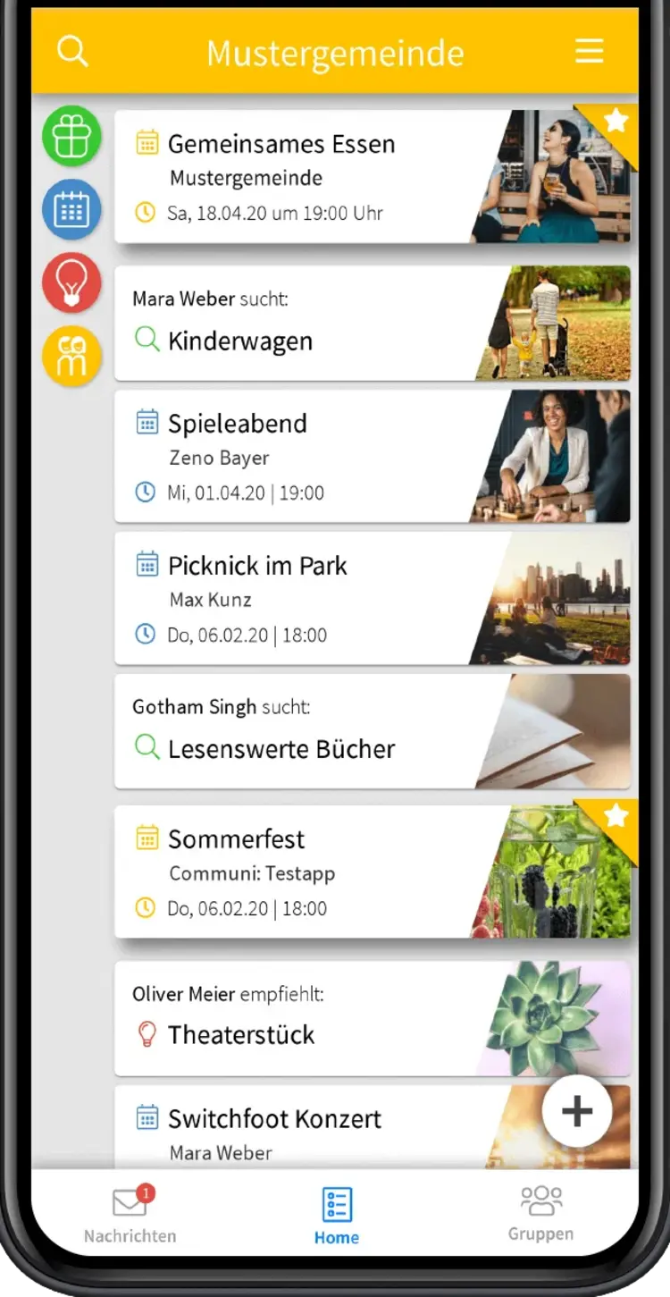 Über die Communi-App können Gemeindeglieder und Gruppen sich untereinander vernetzen und austauschen.
