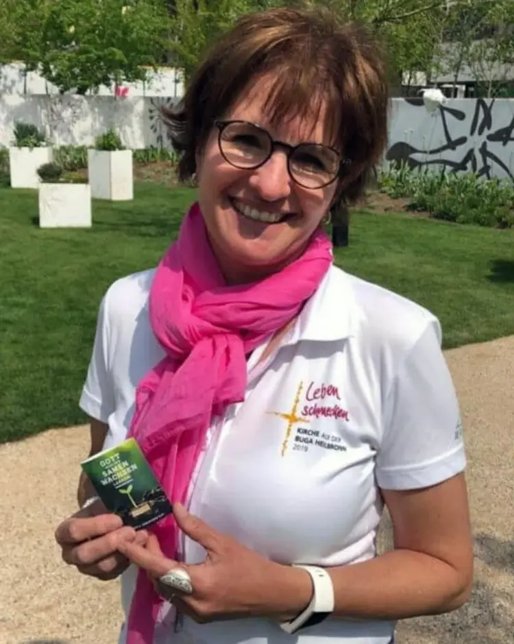 Pfarrerin Esther Sauer, die BUGA-Beauftragte der evangelischen Kirche.