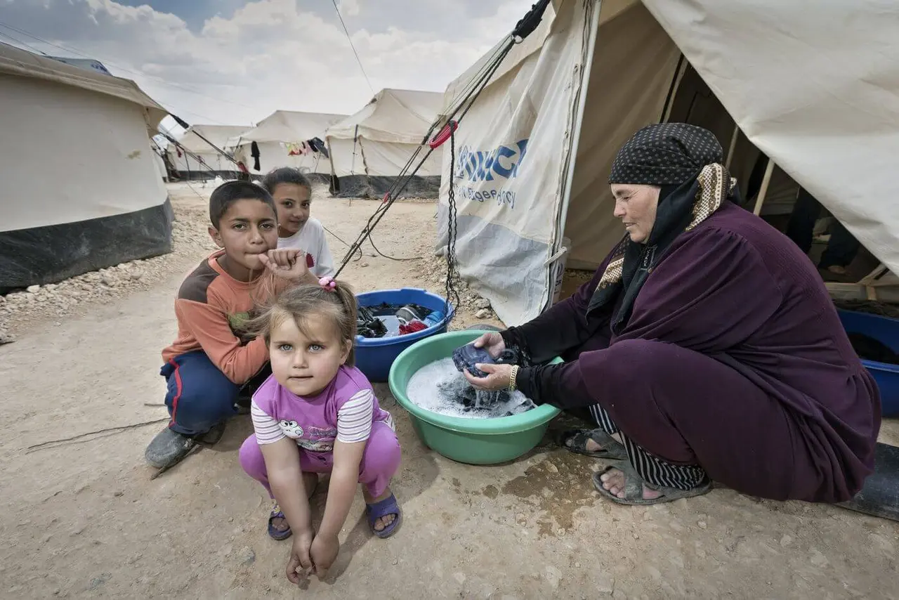 Syrische Flüchtlinge im jordanischen Zaatari Refugee Camp.
