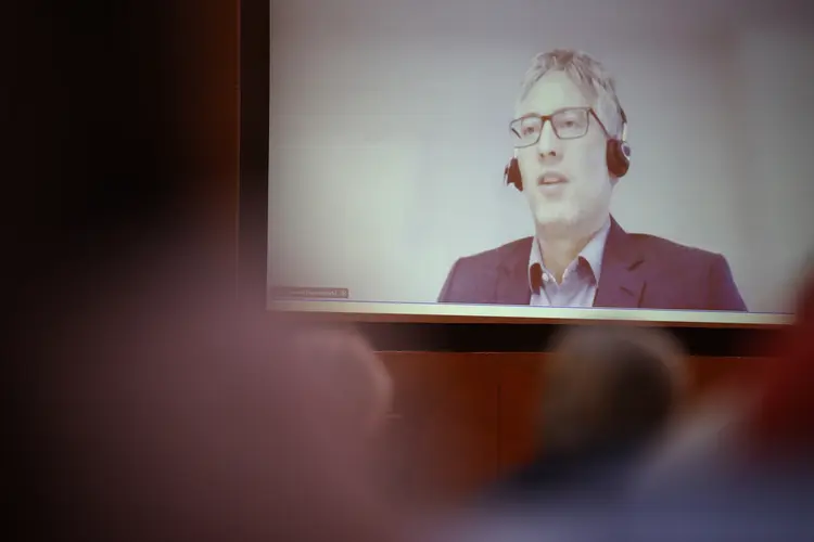 Herbsttagung der württembergischen evangelischen Landessynode im Hospitalhof.