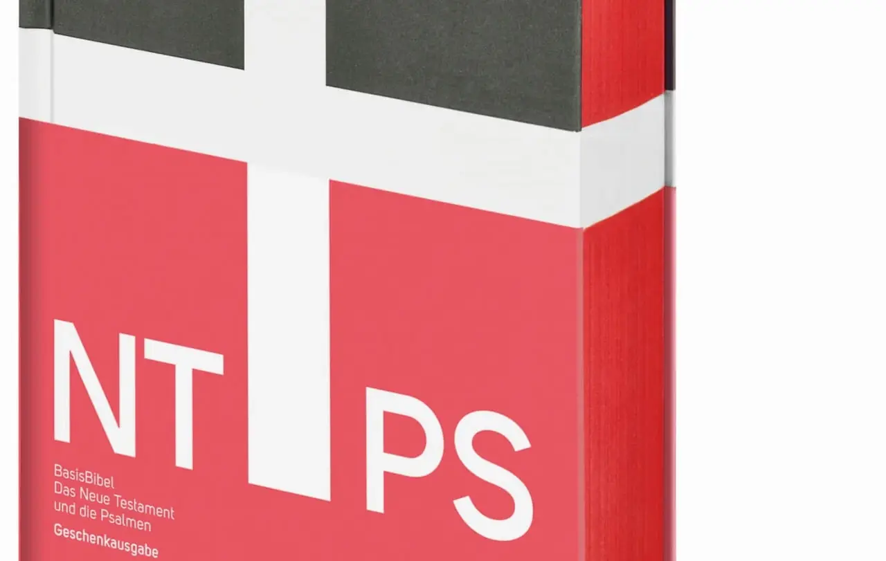 So sieht das Cover der aktuellen BasisBibel aus.