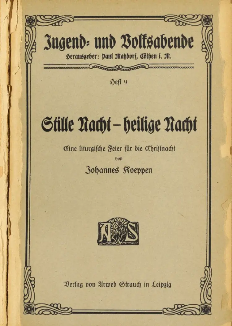 In dieser Praxishilfe von Johannes Koeppen aus dem Jahr 1921 endet die Christnacht mit „O du fröhliche“.
