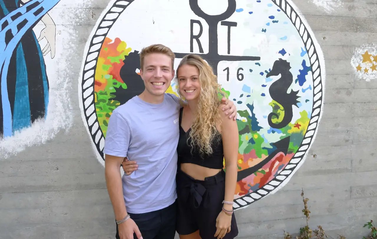 Begeisterte Betreuer im Waldheim Ruhetal: Luisa Sillmann und Manuel Birkenmaier