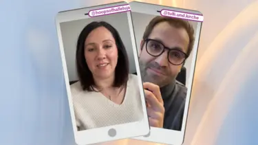 Sinnfluencerin Vallerie Pfrommer und Sinnfluencer und Pfarrer Michael Fingerle