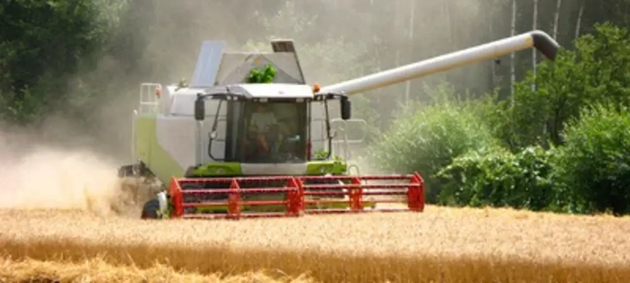 Mähdrescher im Einsatz
