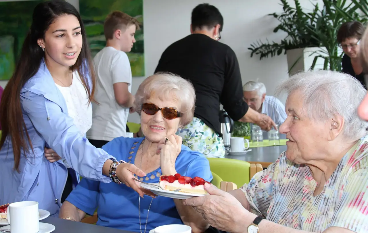 Szene aus einem Erzählcafé
