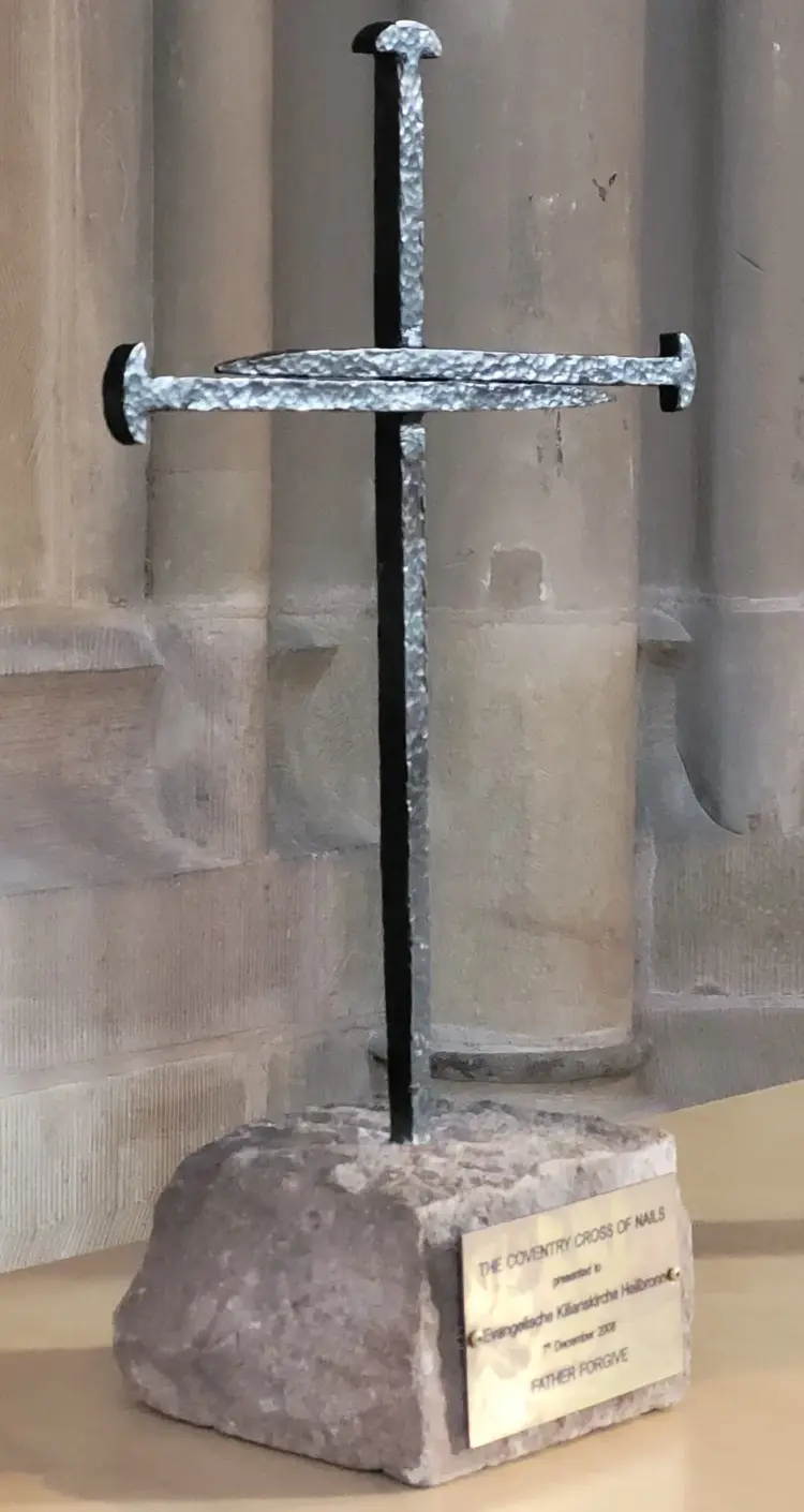 Das Nagelkreuz in der Kilianskirche in Heilbronn.