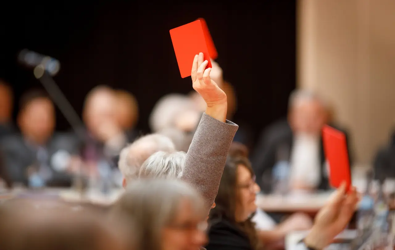 Während der konstituierenden Sitzung am 15. Februar fassten die Mitglieder der 16. Landessynode die ersten Beschlüsse ihrer sechsjährigen Amtszeit.