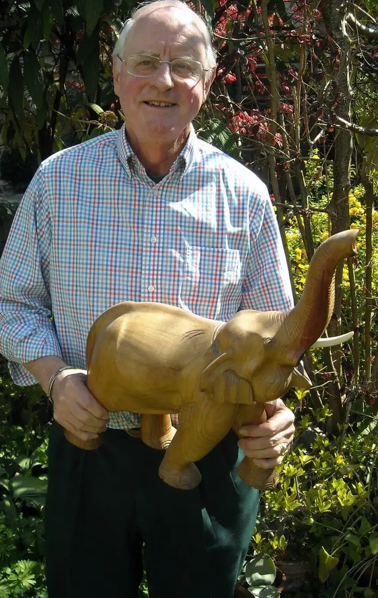 Der Elefant ist das Lieblingstier von Eberhardt Renz.