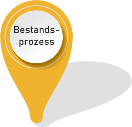 Illustration durch einen Marker mit Beschriftung