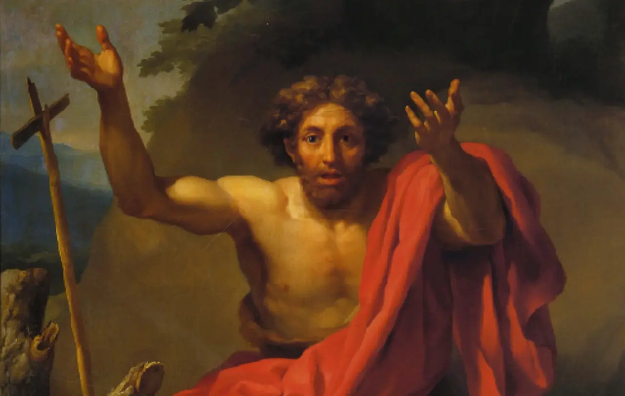 Johannes der Täufer, wie ihn sich der deutsche Maler Anton Raphael Mengs um 1775 vorstellte.