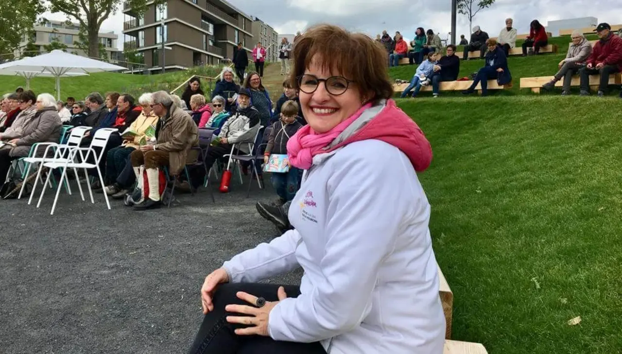 Pfarrerin Esther Sauer ist die Buga-Beauftragte der Evangelischen Landeskirche in Württemberg. Am Pfingstmontag wird sie live vor einem großen Fernsehpublikum predigen.