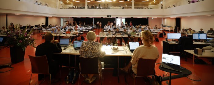 Sommertagung der württembergischen evangelischen Landessynode im Hospitalhof.