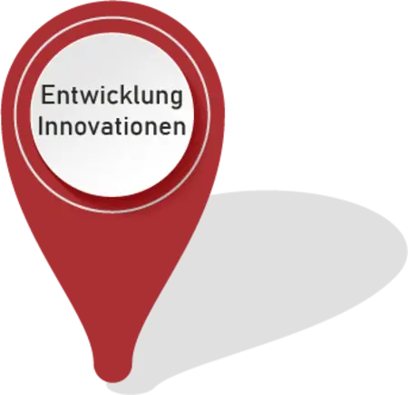 Illustration durch einen Marker mit Beschriftung