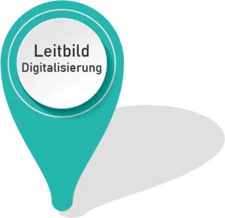 Illustration durch einen Marker mit Beschriftung