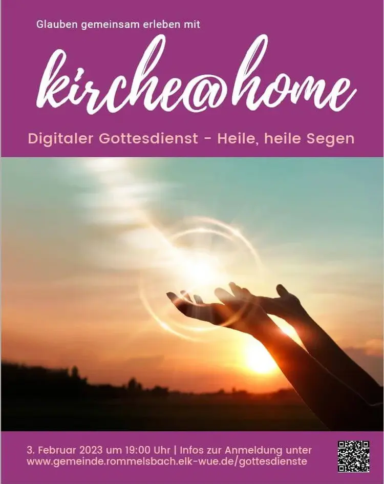 Die Infos für kirche@home gibt es auf der Website der Kirchengemeinde und auf Social Media.