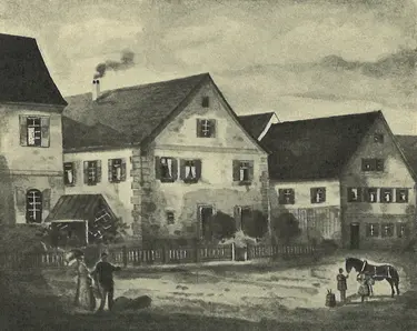 Erstes Heim von Wilhelmine Canz von 1856 bis 1863 in Großheppach