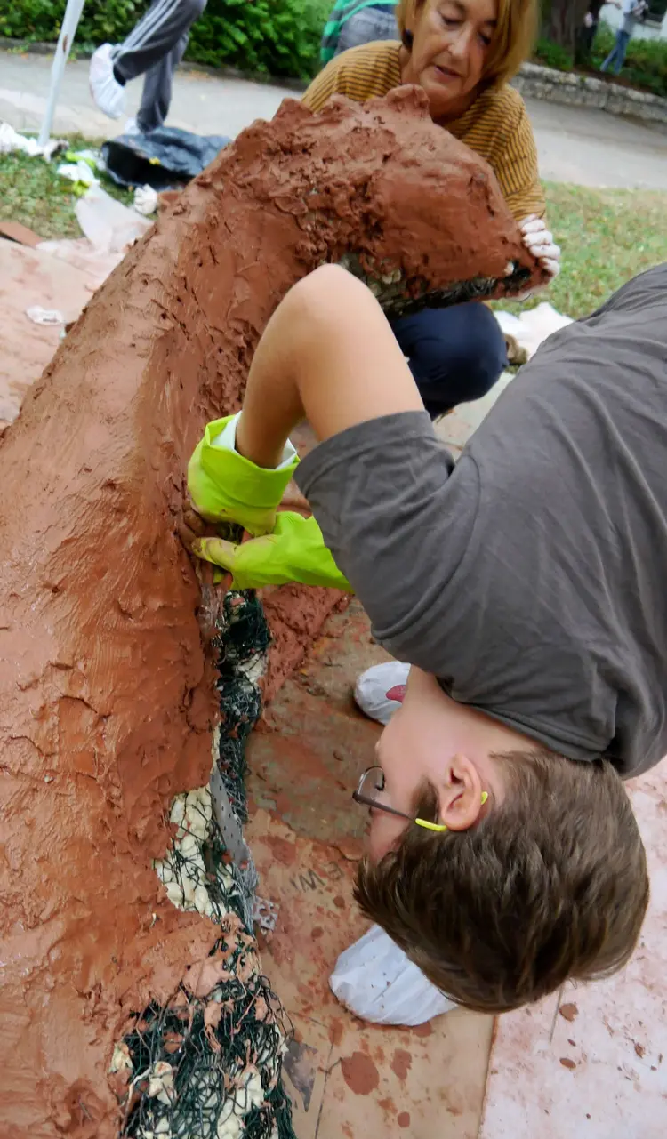 Karla - ein Leguan wird zum Maskottchen und Symbol