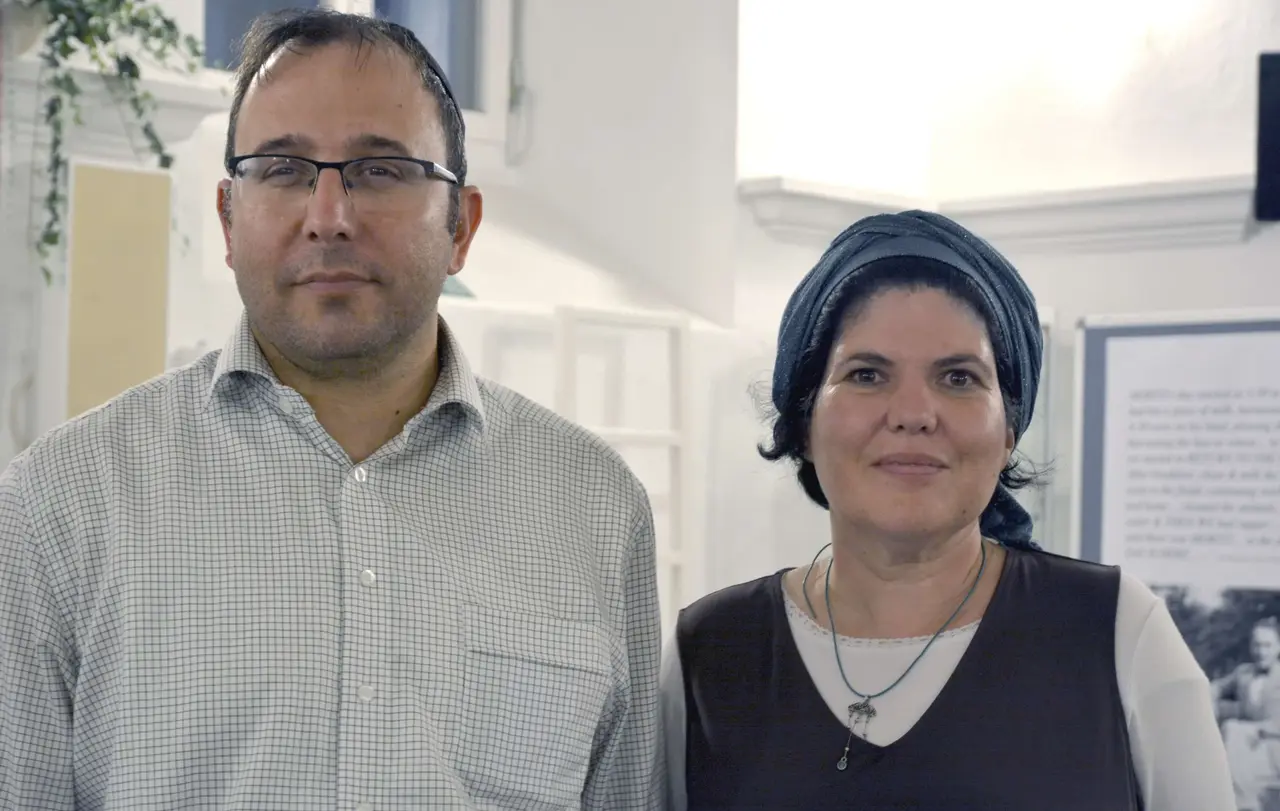 Rabbiner Jeschaja Balog und seine Frau Sara Prais waren aus Israel zur Tora-Lernwoche nach Freudental angereist, um mit den Teilnehmern über die jüdische Religion zu sprechen.