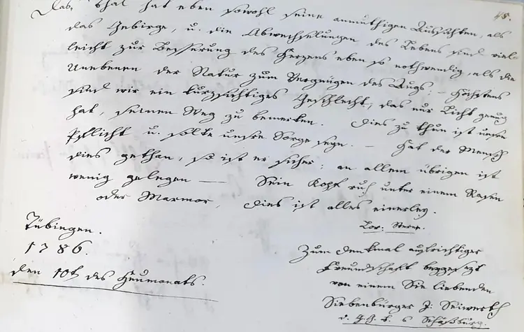 Hand aufs Herz: Wer kann heute noch so gestochen scharf schreiben - geschweige denn, diese Schrift lesen?