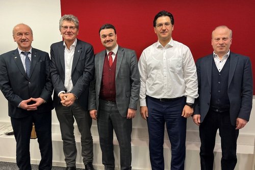 Yavuz Kazanc, Ernst-Wilhelm Gohl, Ömer Yavuz, Muhammet Güclü, Seyfi Ögütlü (v.l.)