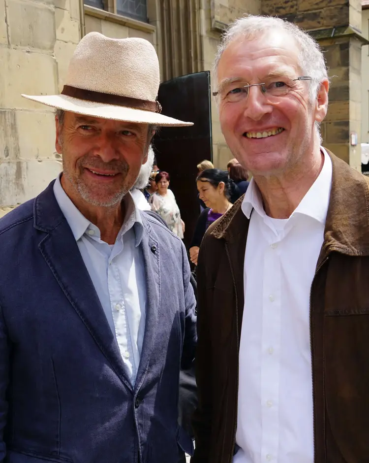 Kurt Hohendorf (links) und Michael Beck (rechts) waren begeistert von der Atmosphäre.