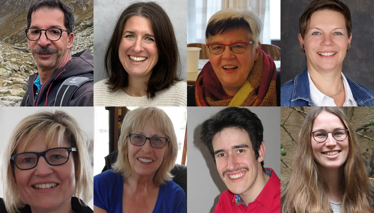 Acht von 150.000 Ehrenamtlichen der württembergischen Landeskirche.