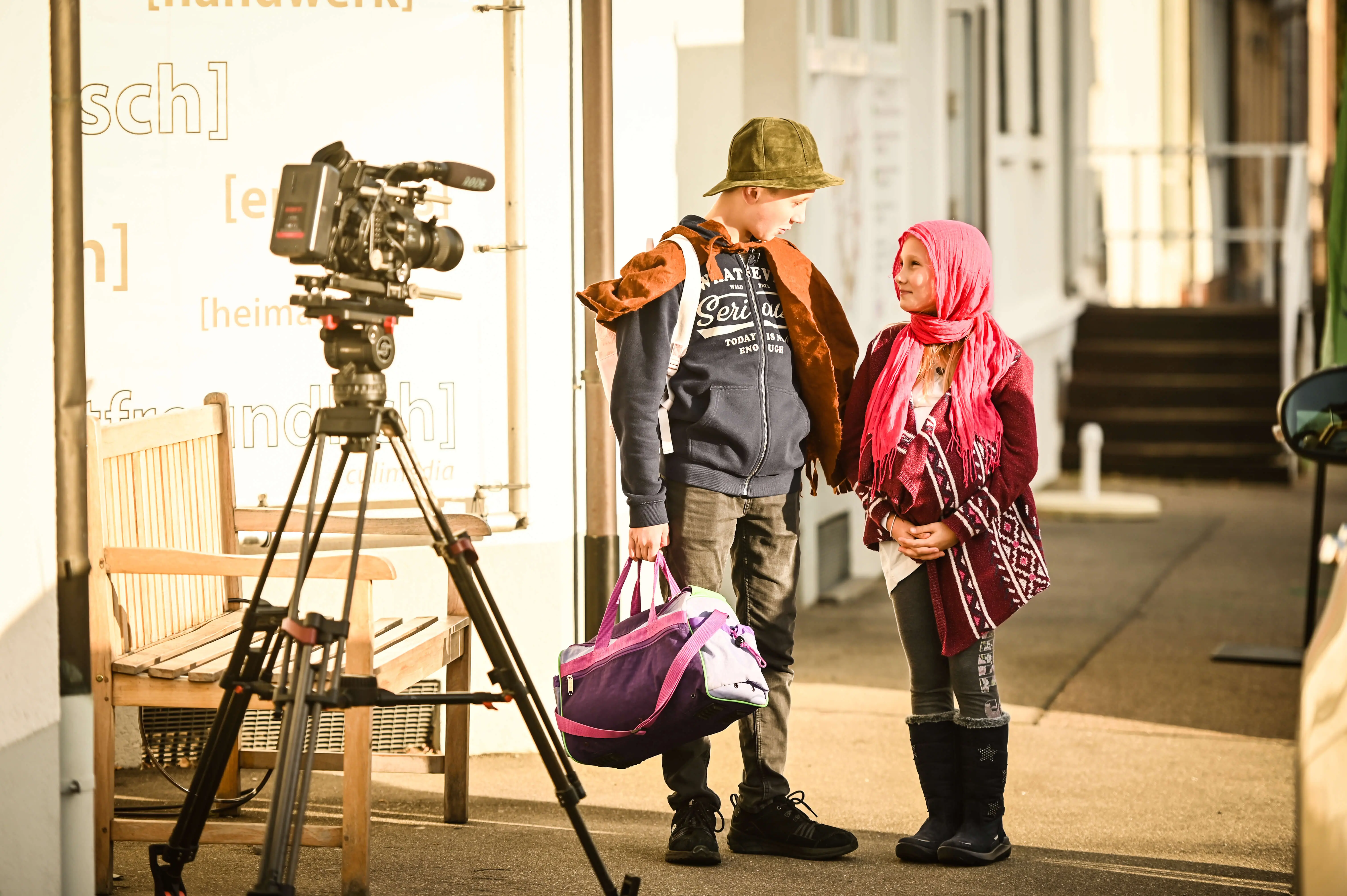 Maria und Josef auf der Suche nach Unterkunft.
