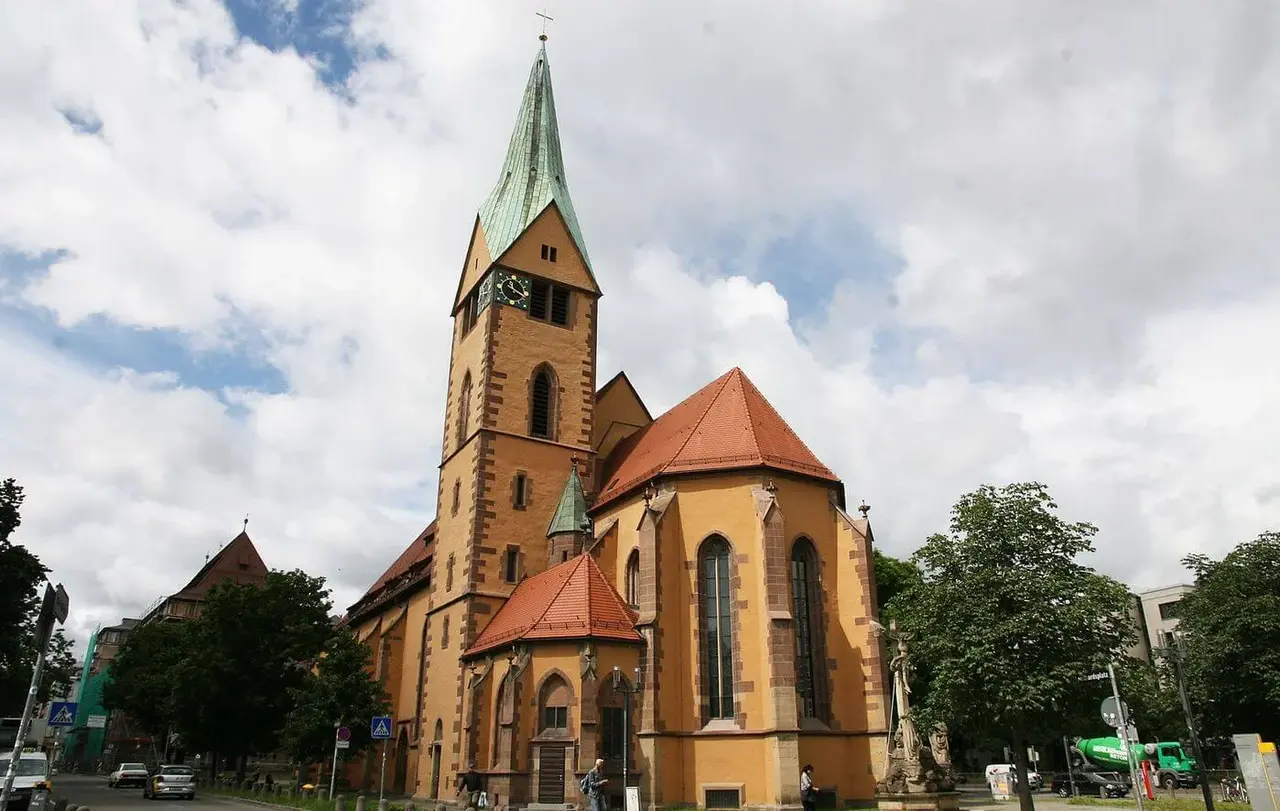 In der Stuttgarter Leonhardskirche finden Veranstaltungen des Katholikentags statt.