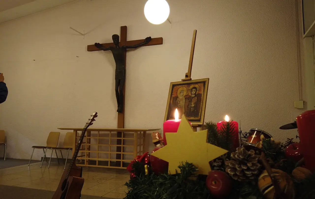 Im Kirchensaal der JVA Heilbronn.