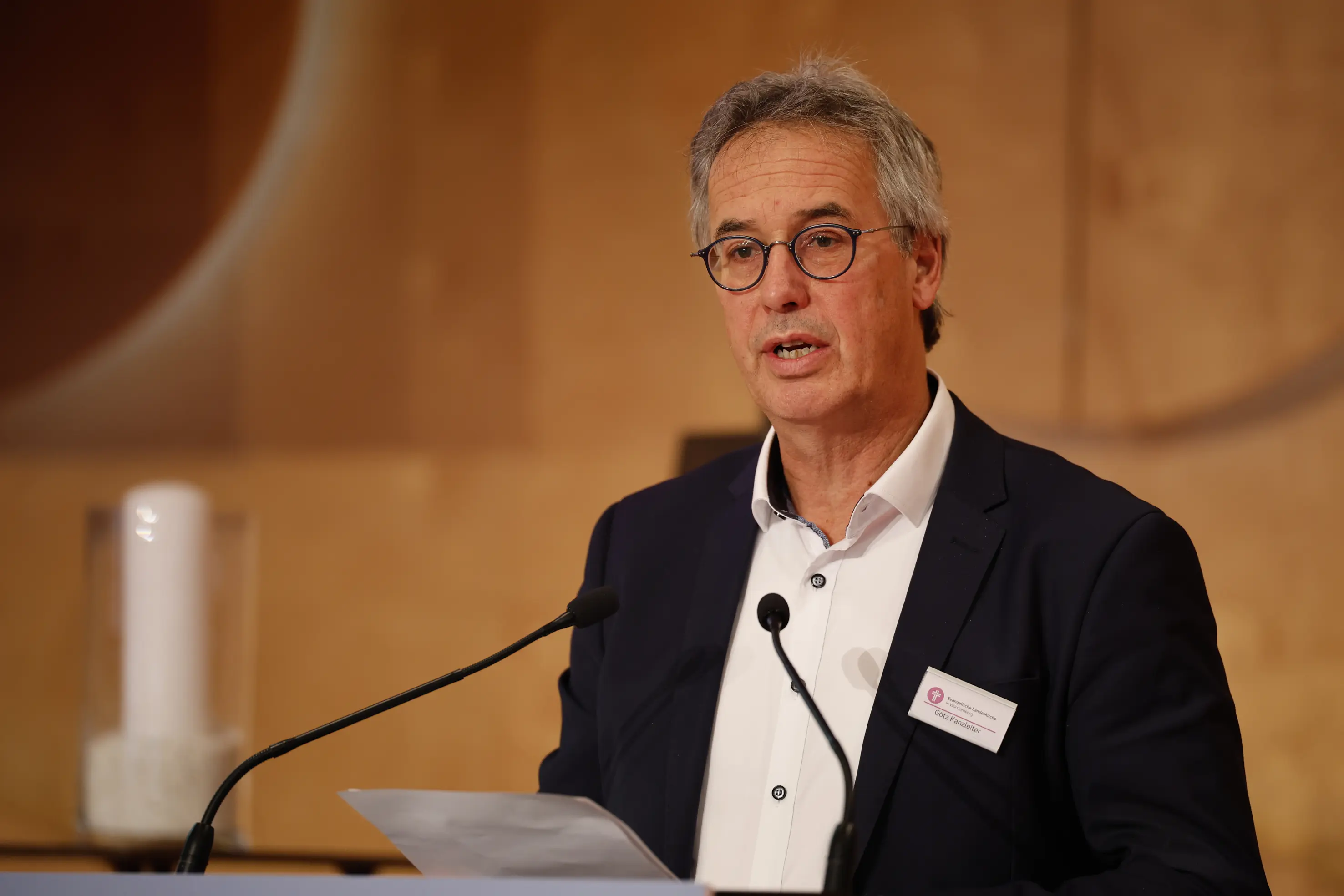 Herbsttagung der württembergischen evangelischen Landessynode im Hospitalhof.