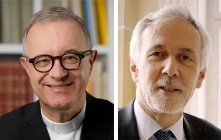 Die beiden Landesbischöfe Dr. h. c. Frank Otfried July (Württemberg, l.) und Professor Dr. Jochen Cornelius-Bundschuh.