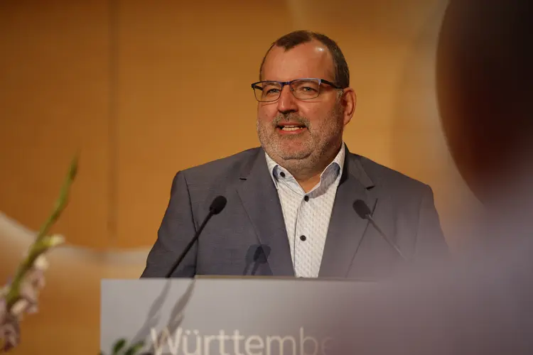 Sommertagung der württembergischen evangelischen Landessynode im Hospitalhof.