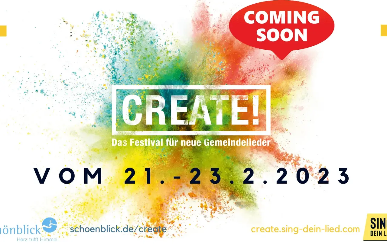 Zum Festival „Create“, das vom 21. bis 23. Februar auf dem Schönblick stattfindet, sind alle eingeladen, die sich über neue Gemeindelieder austauschen wollen.